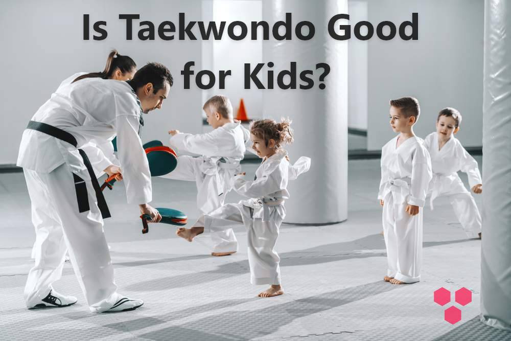 taekwondo kids training with their coaches